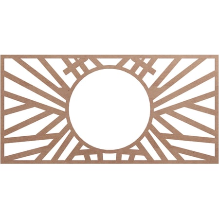 Ekena Millwork Hoover Wood Fretwork Pierced Ceiling Medallion, Wood (Paint Grade), 28"W x 14"H x 10 3/8"ID x 3/8"T CMWP28X14X0375HOMF